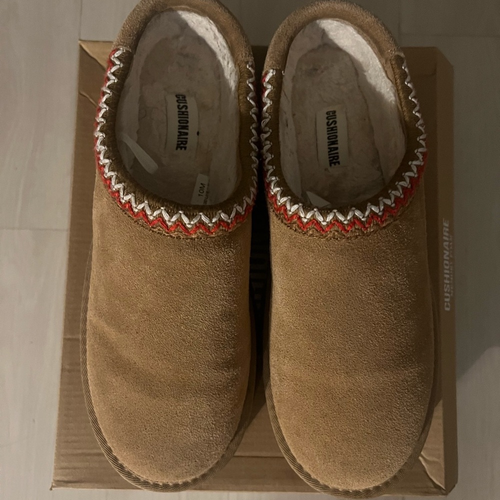 Cushionaire Tan Suede Slip-On Shoes